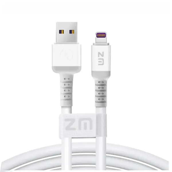 کابل شارژ لایتنینگ برند ZM مدل Soft Data Cable