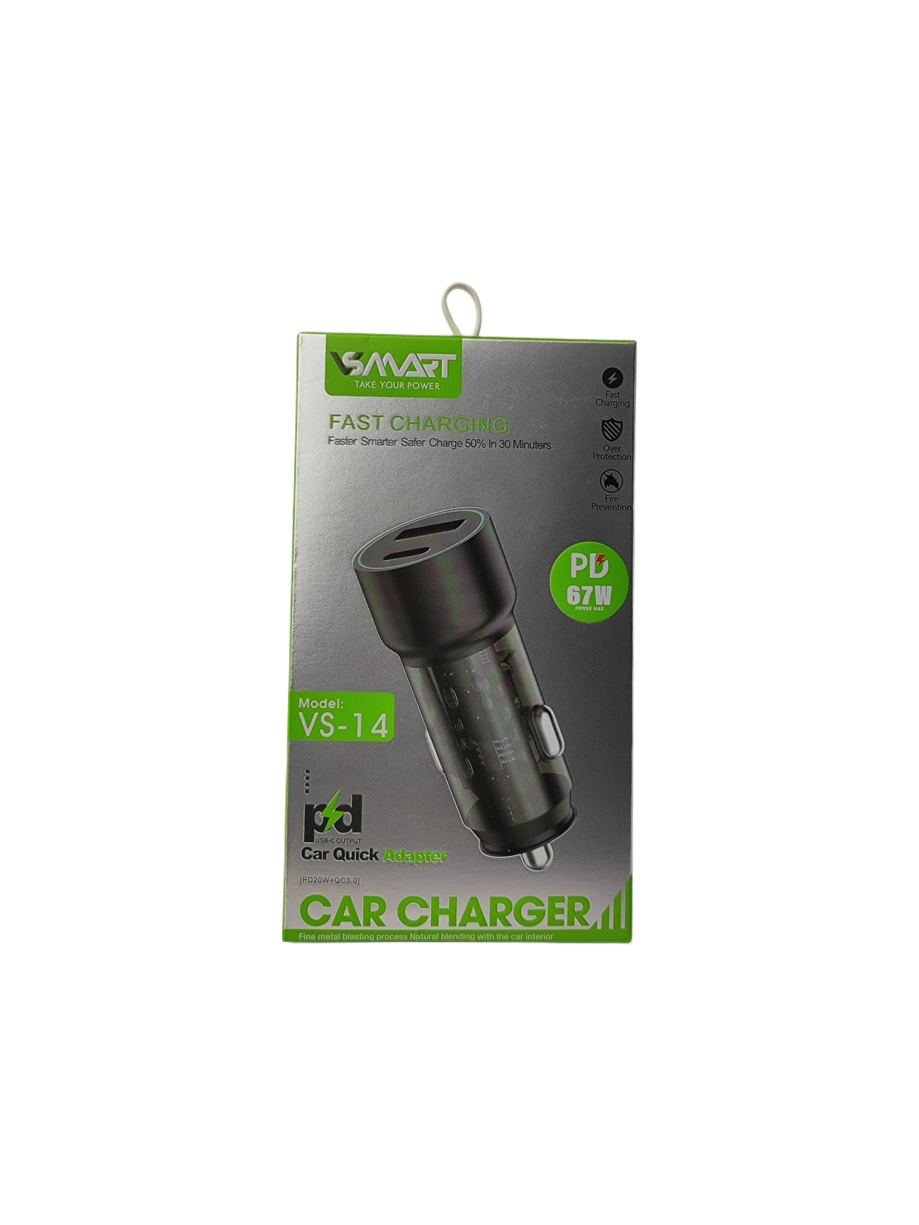 شارژر فندکی 67 وات وی اسمارت مدل VS-14