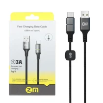 کابل فست شارژ تایپ سی ZM مدل Light