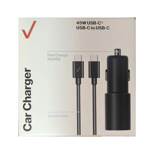 شارژر فندکی 45 وات به همراه کابل USB-C